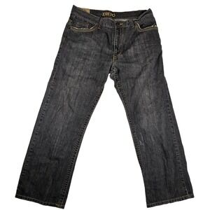 Y2K DHJC 1865 Mens Straight Leg Denim Jeans Dark Wash Size 34x32 Vintage
